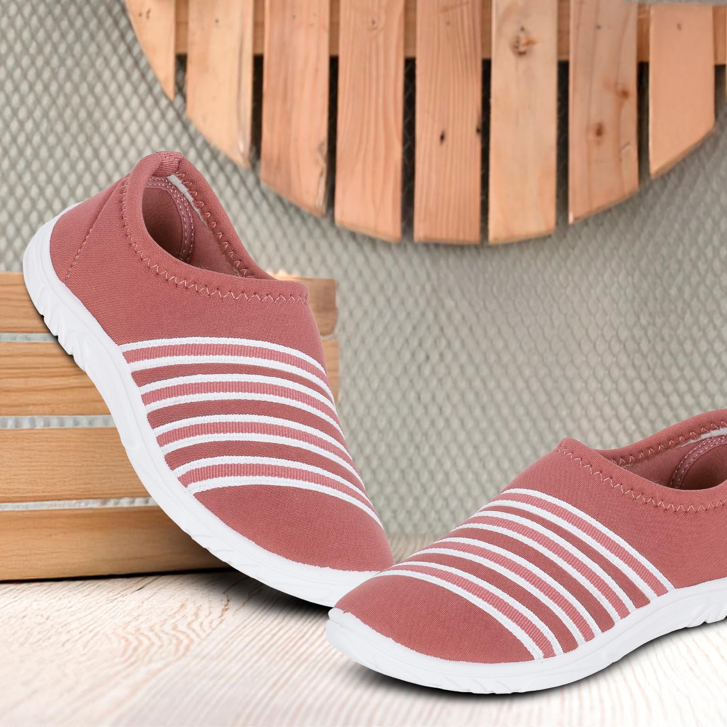 DOCTOR EXTRA SOFT Memory Foam Women's Shoes for Walking Gym Training,Casual, Sports,Slip-On,Lightweight Lace Up Athletics Slipon Running Sneaker for Ladies and Girls D-1002-FUCHSIA-7 UK
