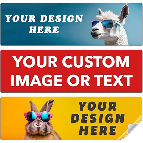 Custom Bumper Stickers for Cars - Personalized Bumper Stickers for Cars, Trucks and...