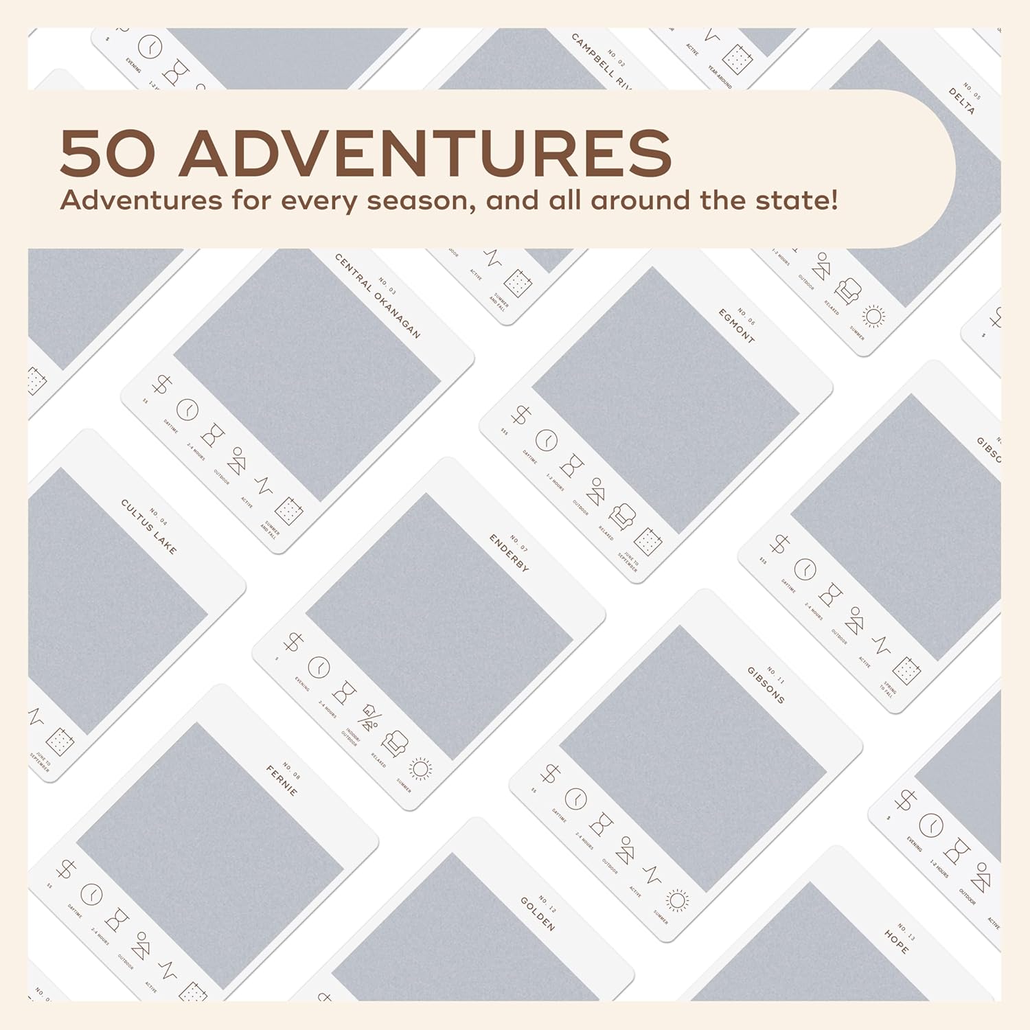 British Columbia Adventure Bucket List: 50 Scratch-Off Cards for Outdoor Activities, Tourist Attractions, and Road Trips - Perfect Travel Gift and Guide for Exploring British Columbia - Image 8