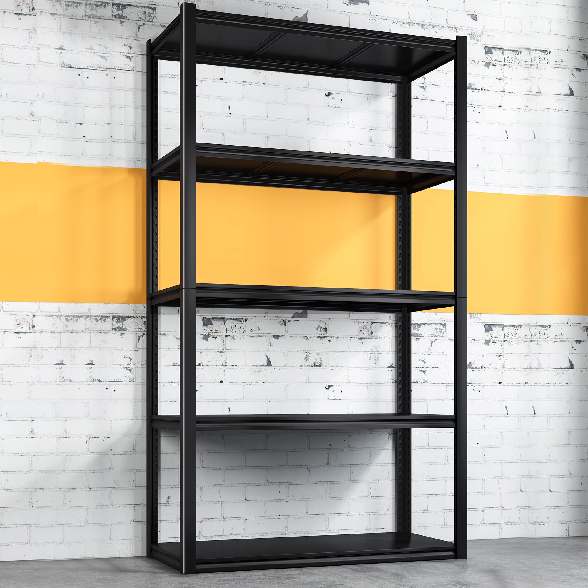 Amazon｜REIBII スチールラック メタルラック 耐荷重900kg 5段 幅82cm 