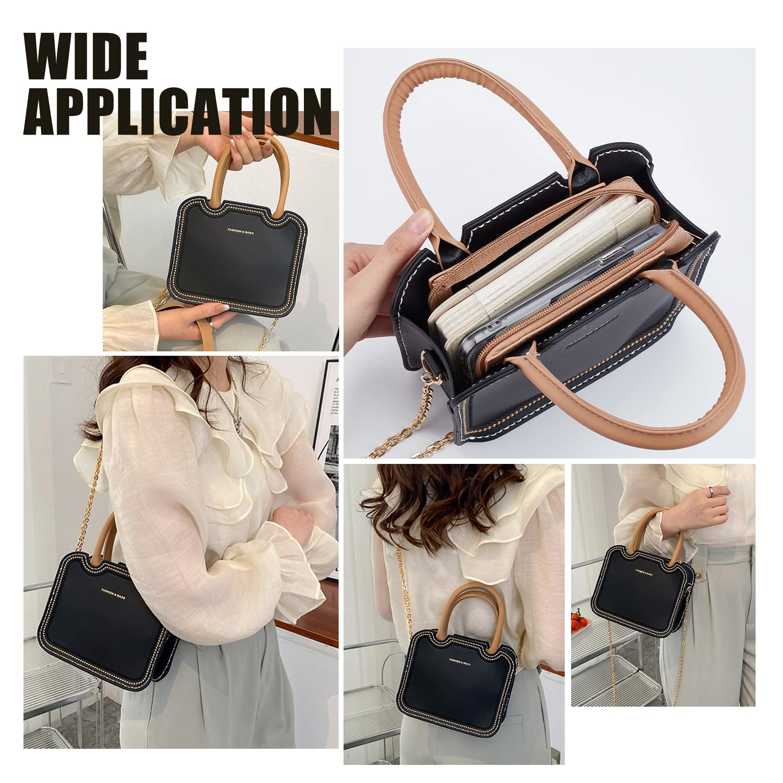 WADORN DIY PU Lederen Schoudertas Maken Kit, Handgemaakte