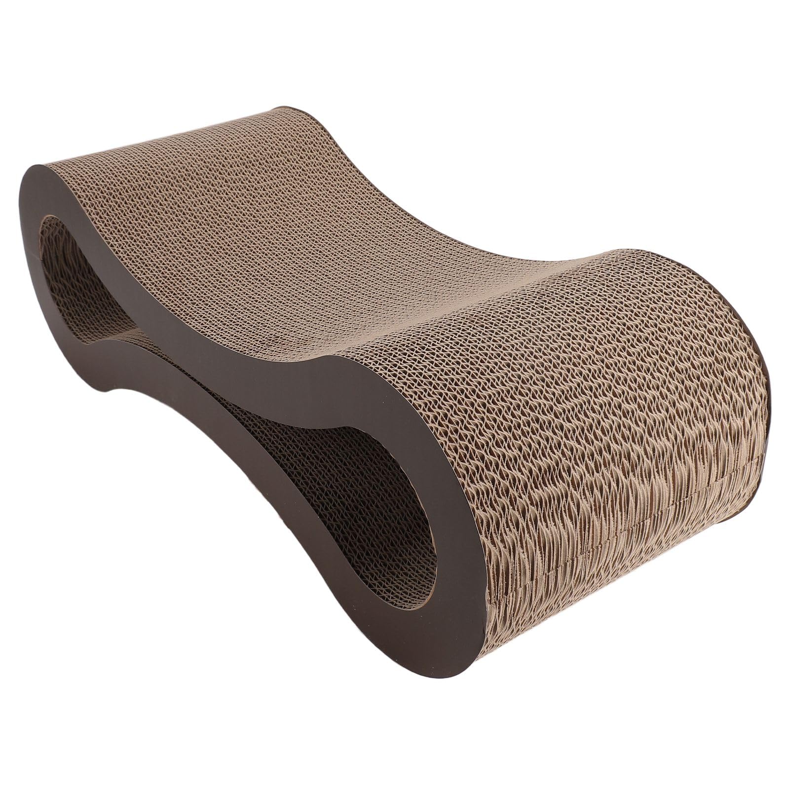 Tiragraffi per gatti Lounge Tiragraffi in cartone ondulato extra spesso per gatti Protegge i mobili Durevole Tiragraffi reversibile per animali domestici da interni (Caffè)