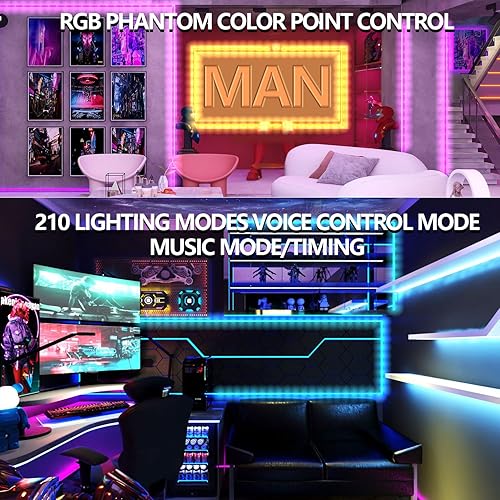 Miniatura 10 de Kit de tiras de luces LED blancas sintonizables de 16.4 pies, regulables, 3000 K-6000 K, luces LED impermeables para hogar, fiesta, casa, cocina,