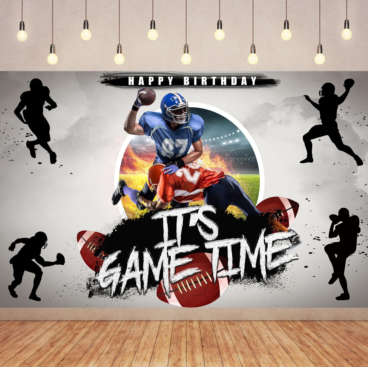 Fußball Hintergrund Banner 180x120 Cm | Sport-Party Deko | Fotohintergrund Für Geburtstag & Events