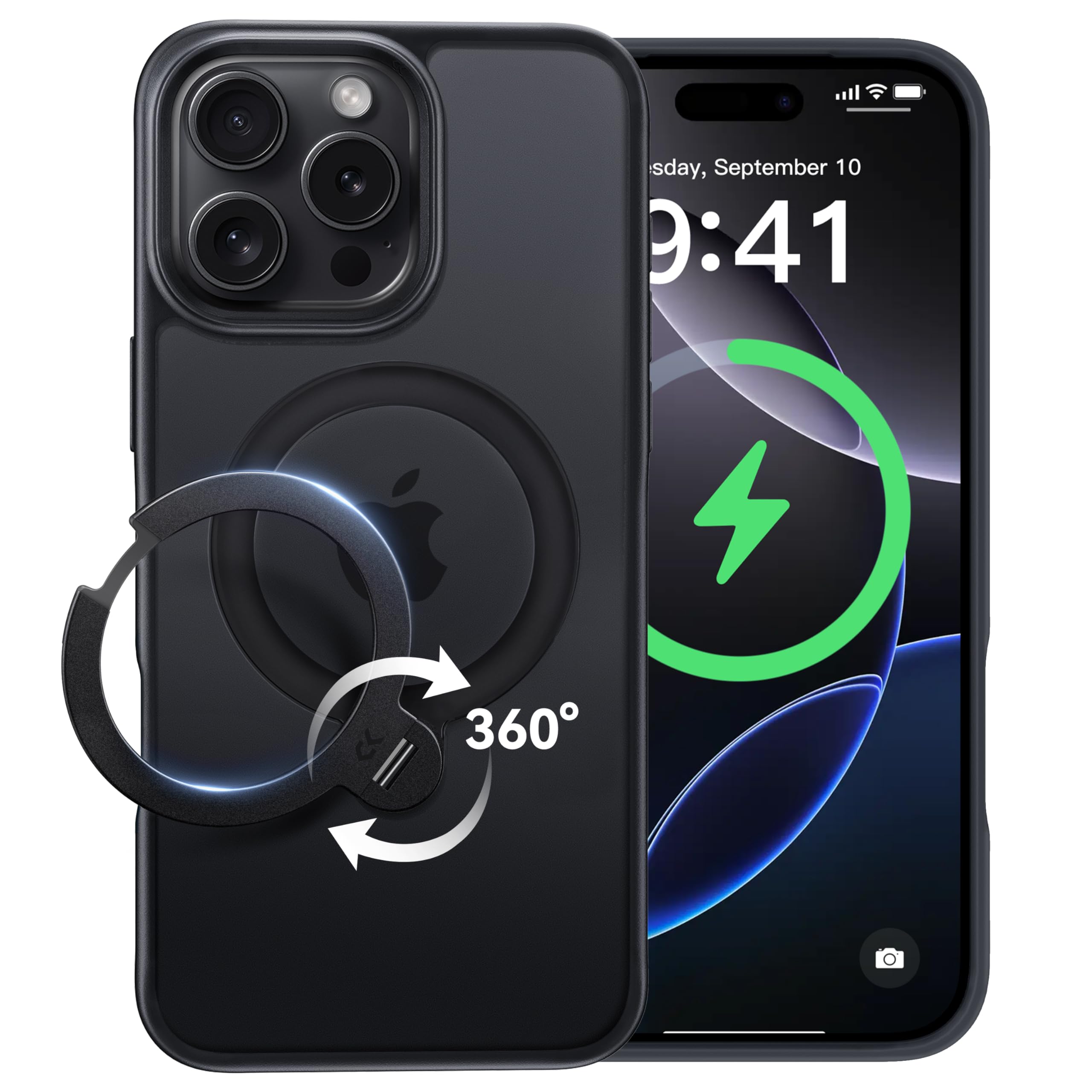 Amazon.co.jp: 【2026最高傑作&定点360度回転】CASEKOO iPhone 16 Pro