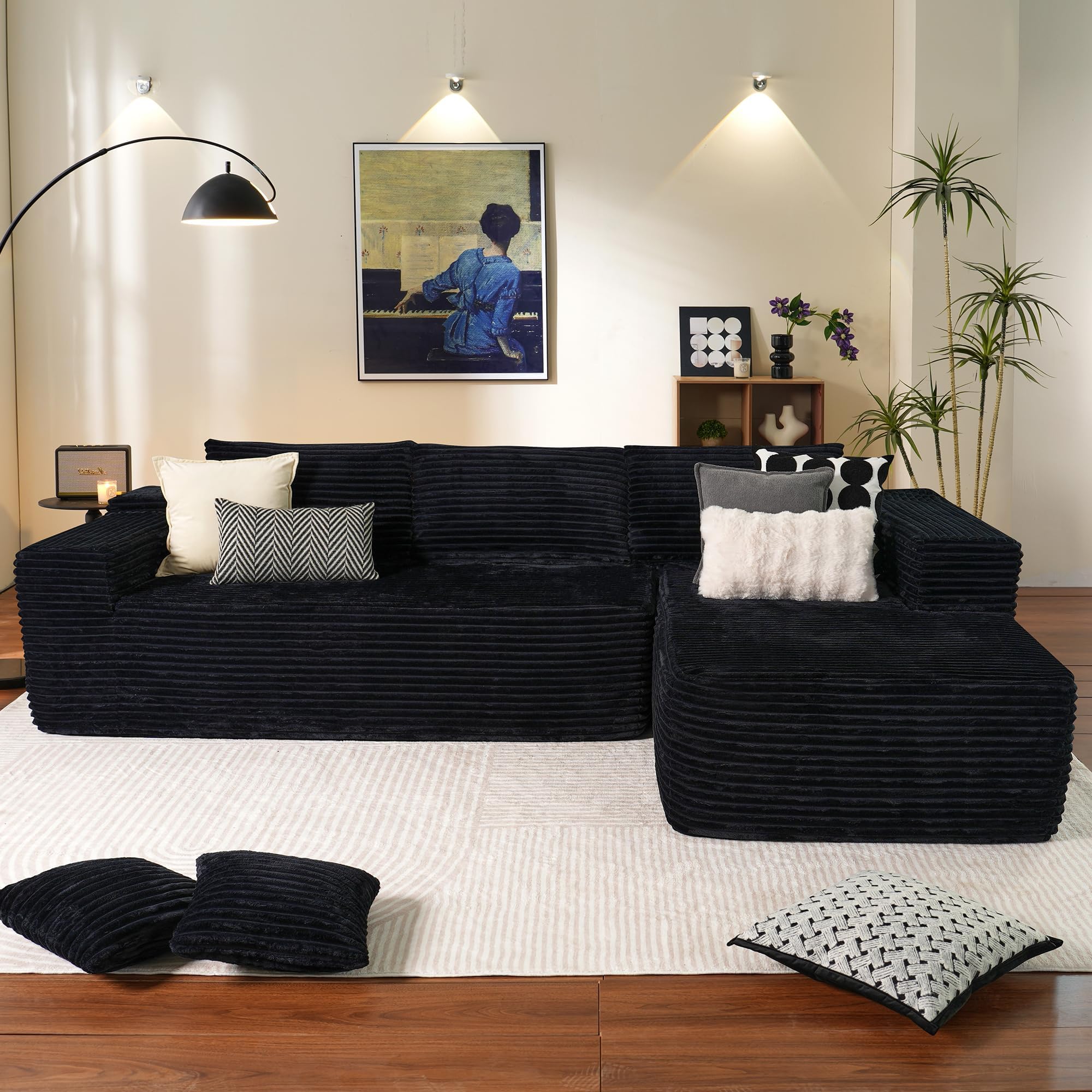 Amazon.com: Cloud Sectional Sofa Couch, Modular Sectional Sofa with ...