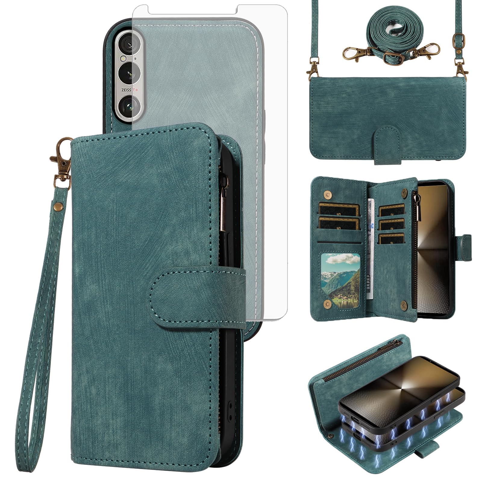 Coque Sony Xperia 1 VI Asuwish bleue anti-rayures pour éviter les bris d'écran - 8