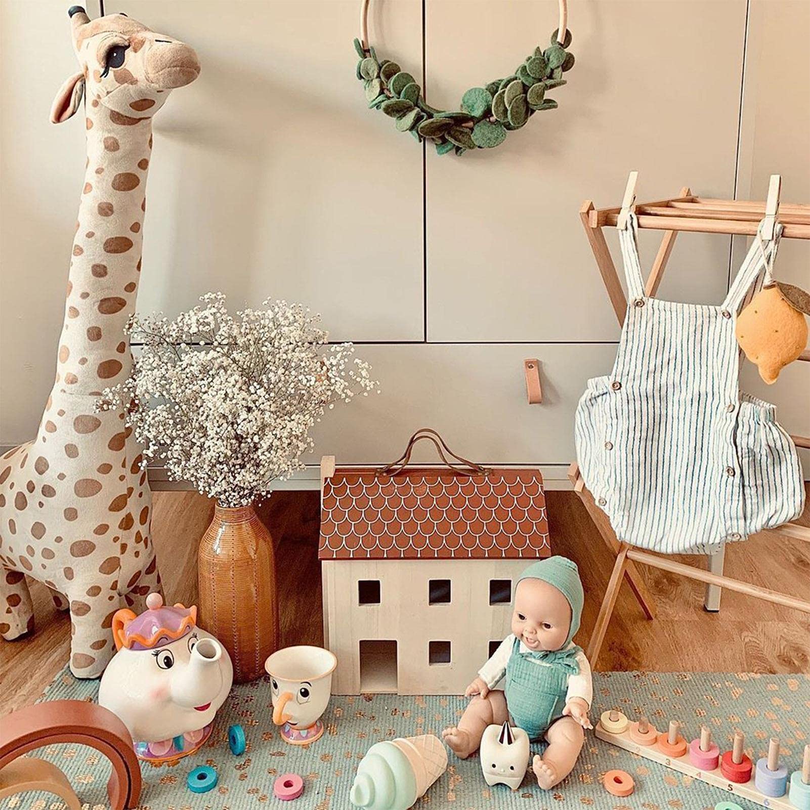 pologmase Giraffa ripiena - Peluche Giraffa Ripieno Eco-Friend per Bambino - Grandi Animali di Peluche per Bambini Piccoli, Bambini, Adulti, Decorazioni per la Famiglia, Cuciture Forti