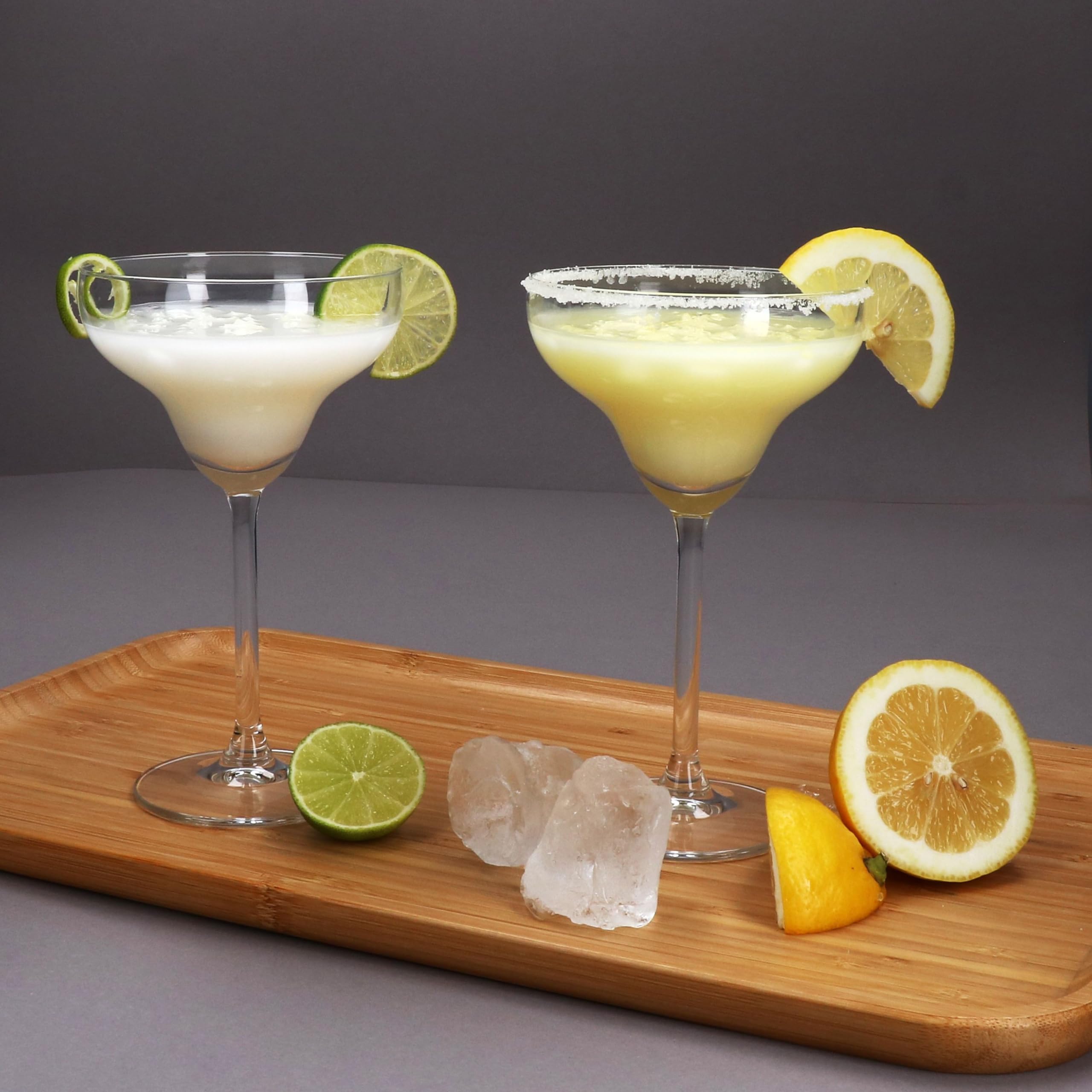 MamboCat Lot de 6 verres à Margarita - Hauteur : 18 cm - Pour 6 personnes - Transparent - Pour boissons glacées, Daiquiri et autres