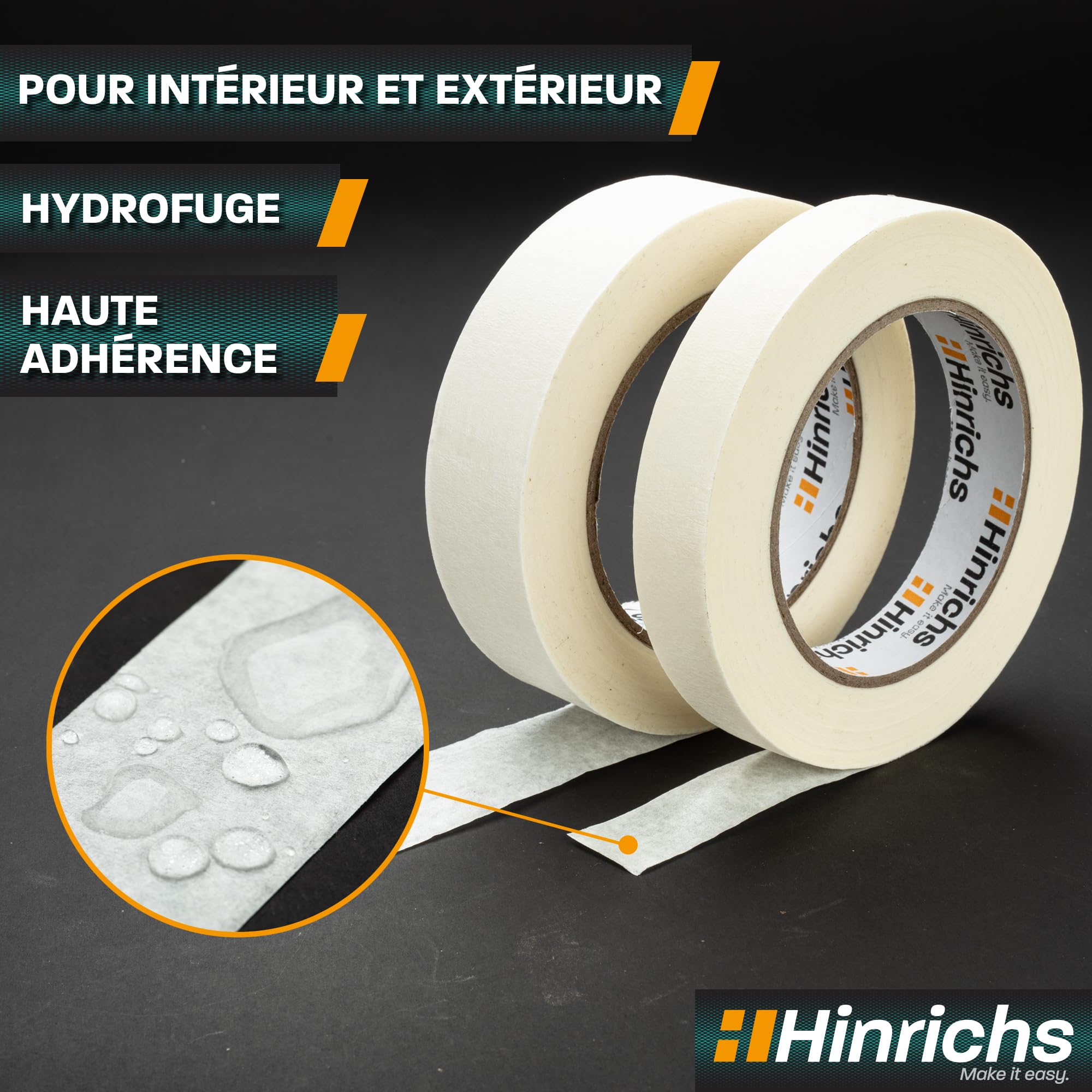 Rouleau Adhesif Decoratif Hinrichs 7x - Ruban Masquage 6 Rouleaux 50m X 30mm 1 Rouleau 50m X 20mm - Scotch Masquage Pour Travaux De Peinture Et De Vernissage - Ruban De Masquage Scotch Peintre Rouleau Adhesif Decoratif Hinrichs 7x - Ruban Masquage 6 Rouleaux 50m X 30mm 1 Rouleau 50m X 20mm - Scotch Masquage Pour Travaux De Peinture Et De Vernissage - Ruban De Masquage Scotch Peintre