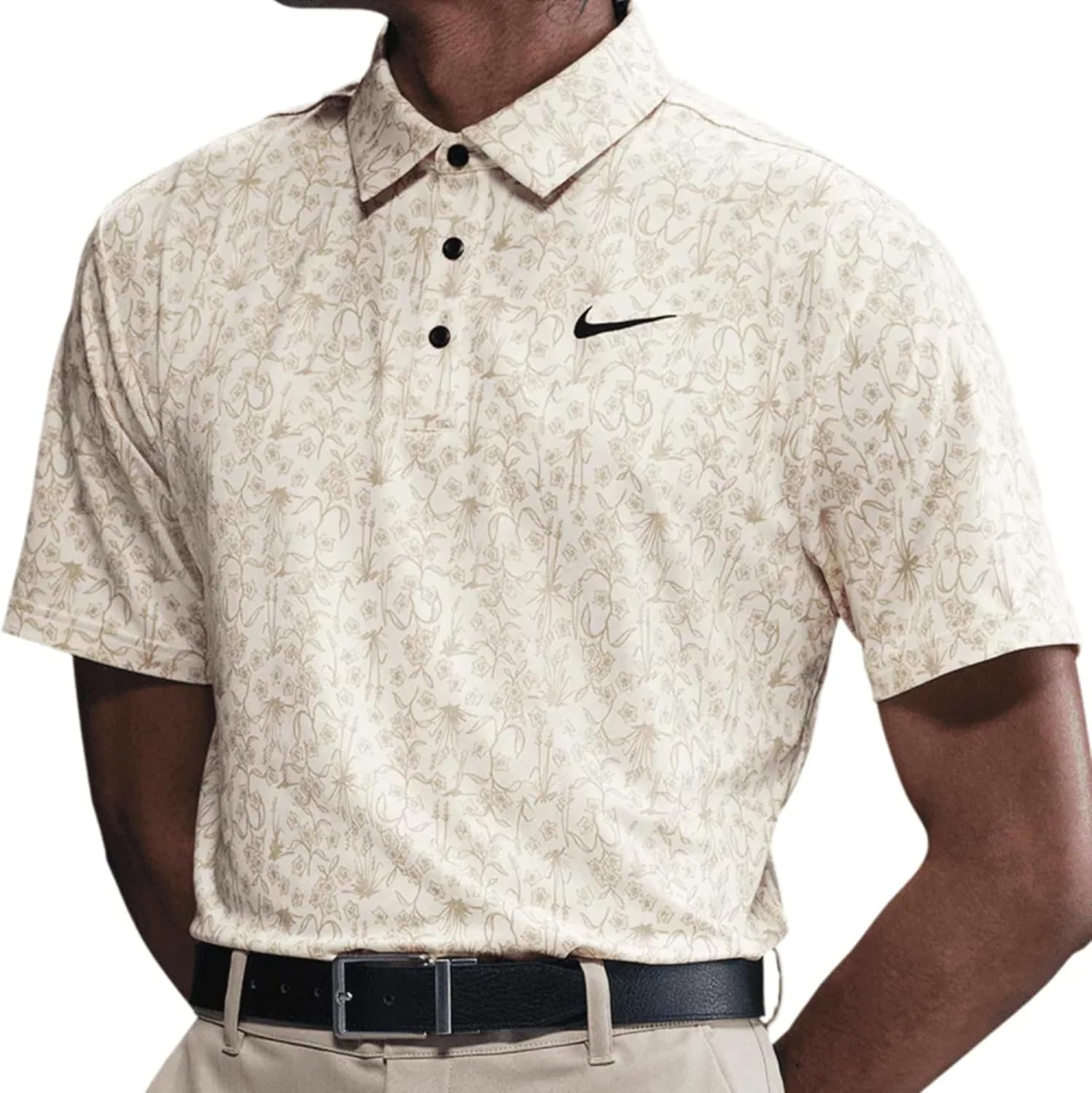 Nike Dri-FIT Tour POA Baskılı Golf Polo Tişörtü - Hafif, Tamamen Desenli Polo Tişört