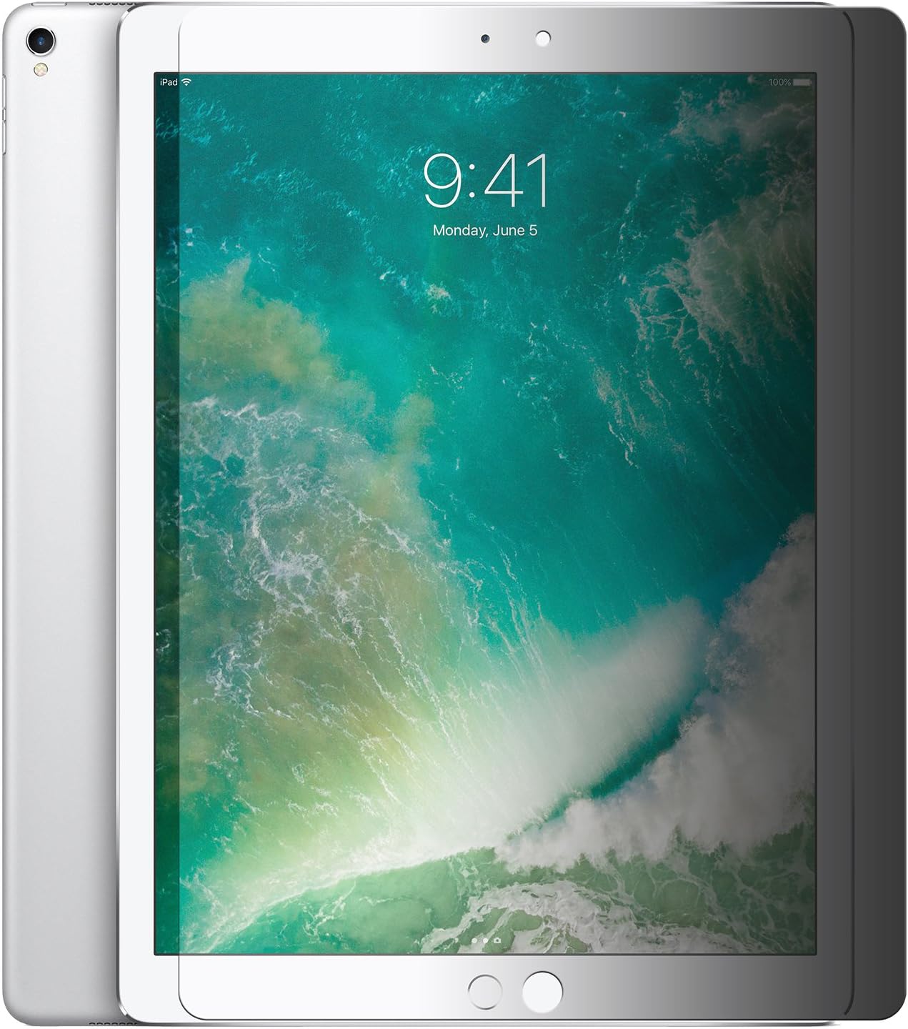 Tech Armor 4Way 360 Degree Privacy Film Screen Protector for Apple iPad Air/Air 2 / New iPad 9.7 (2017) [1-Pack]