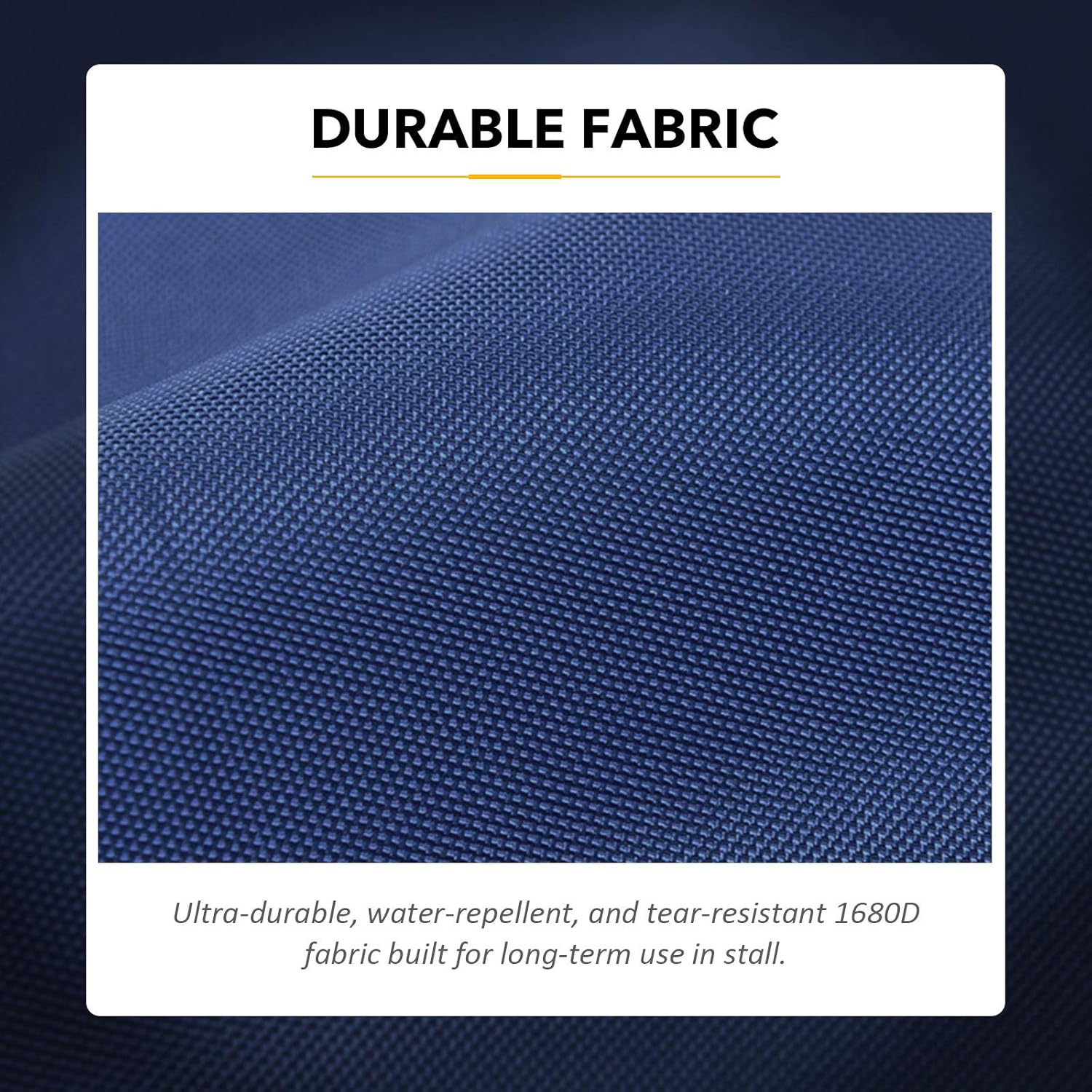 Harrison Howard Horses Stall Guard with Adjustable Straps and Sturdy Spring Hooks Included Aisle Guard for Horses-Navy : Pet Supplies