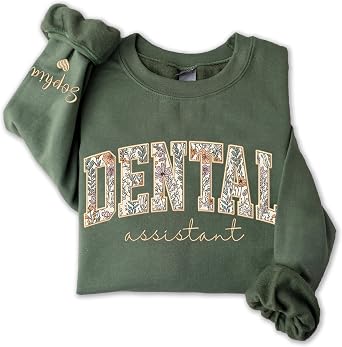 UrbanNEST Personalized Embroidery Applique Nurse Sweatshirt for Women, Registered Nurse Sweater, Nurses Gifts, Christmas 2025