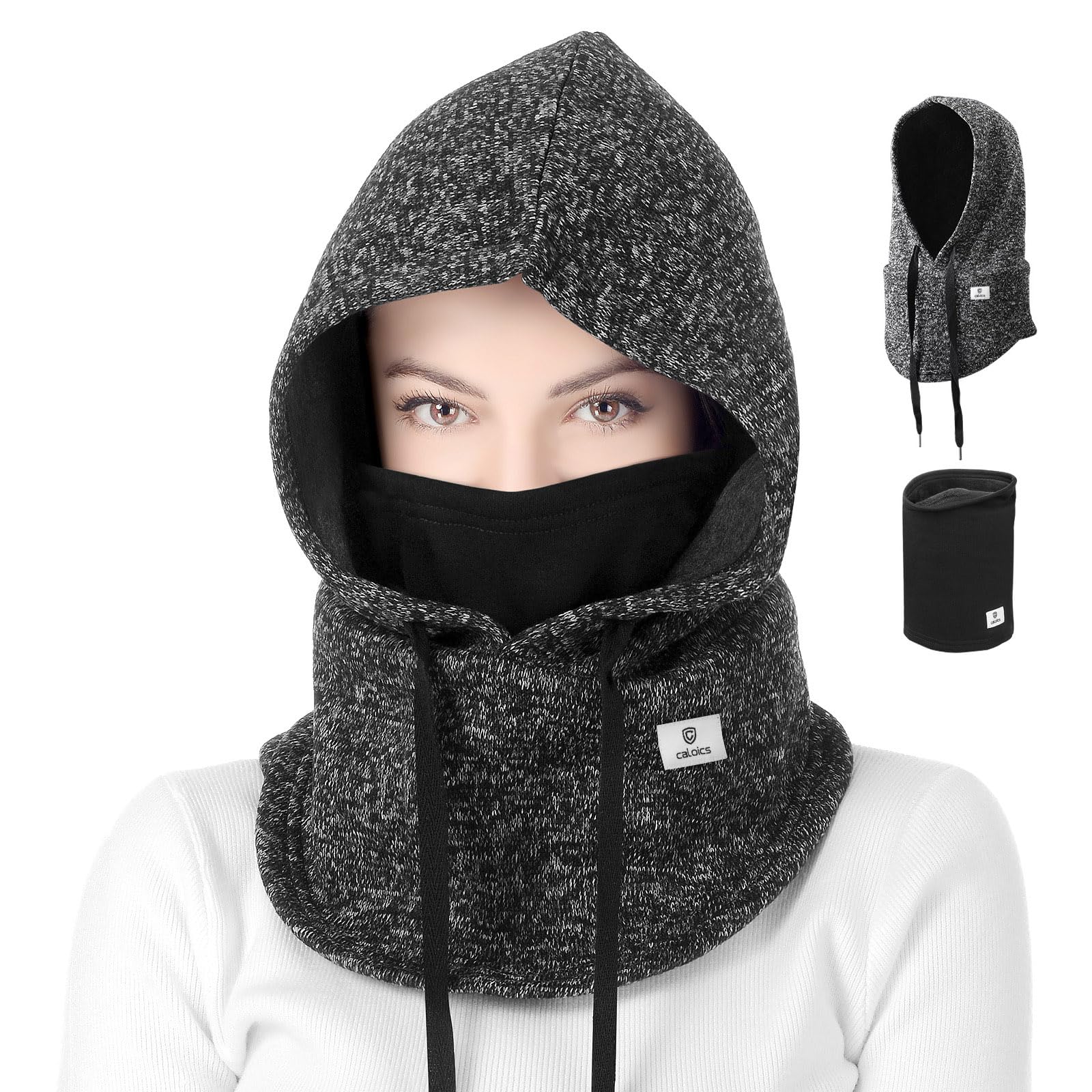 Balaclava Winter Hat Facial Neck Warmer Mask, Sporty Street Fashion Skiing