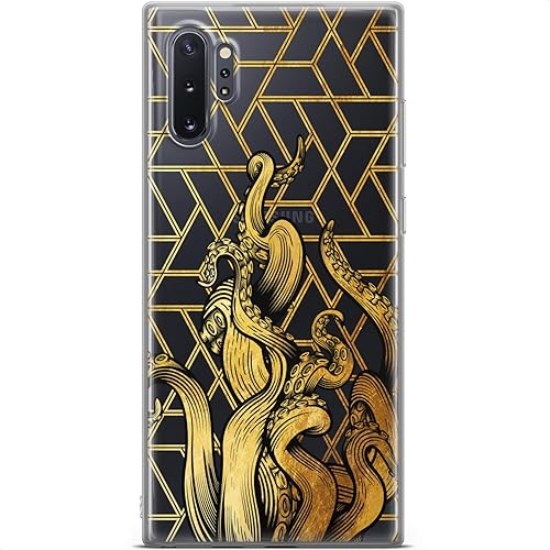 Miniatura 6 de Mertak Funda compatible con Samsung Galaxy A73 A72 5G A71 A70 A53 A52 A32 A50 A21s diseño de pulpo delgado, flexible, ligero, cubierta de silicona