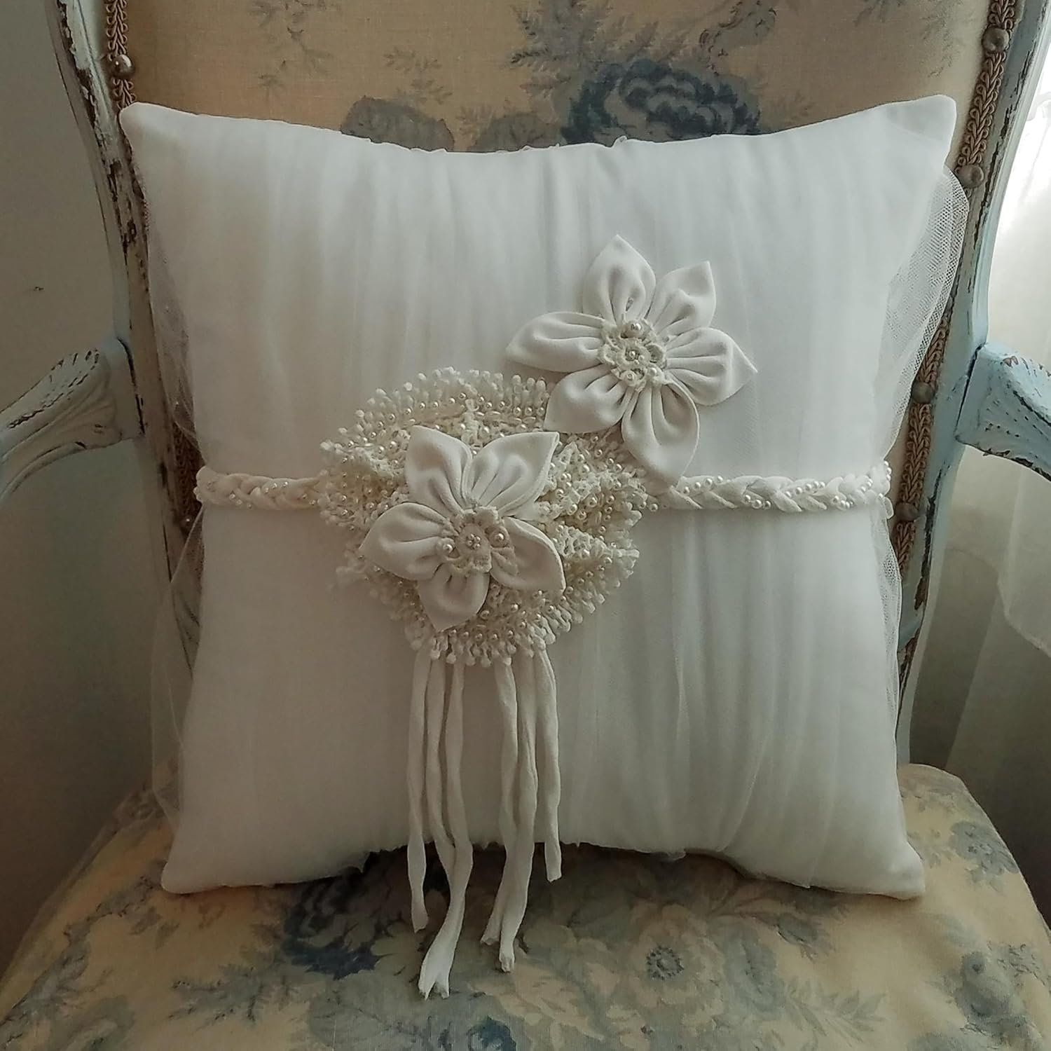 Lisa's Creative Designs Custom Memory Gift Pillow, Memorial Pillow Made from Loved One's Clothing, Bereavement Gift, Keepsake Gift, Wedding Gift, Loss of Mom or Dad Gift