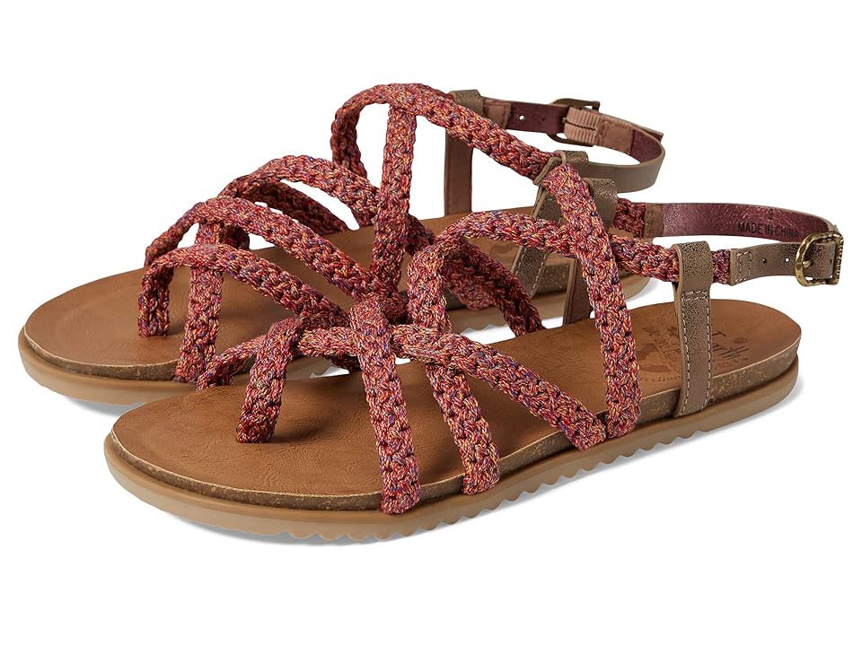 Blowfish Malibu Madurai (Rainbow Combo Recycled Macram Webb/Bronze) Women's Shoes INTERNATIONAL SHIPPING