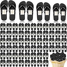 Unittype 72 Pairs Flip Flops Bulk for Wedding Assorted Size Sandals Pack Casual Slippers Flip Flops for Adults Women Men Wedding Bridal Shower Favors Hotel Travel Spa Pool Party Supplies