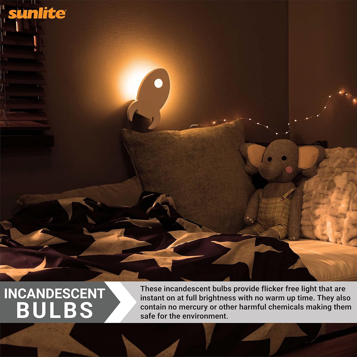 Gеt Sресіаl Prісе Sunlite 01270 7C7 Incandescent Bulb, 7 Watt, Candelabra E12 Base, C7 Small Night Light, Colored Bulb, Orange, 25 Count