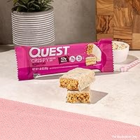 Vista 6 de Quest Nutrition - Barra de proteína crujiente para pastel de cumpleaños, 0.67 onzas de proteína, 0.04 oz de azúcar, 0.07 oz de carbohidratos netos