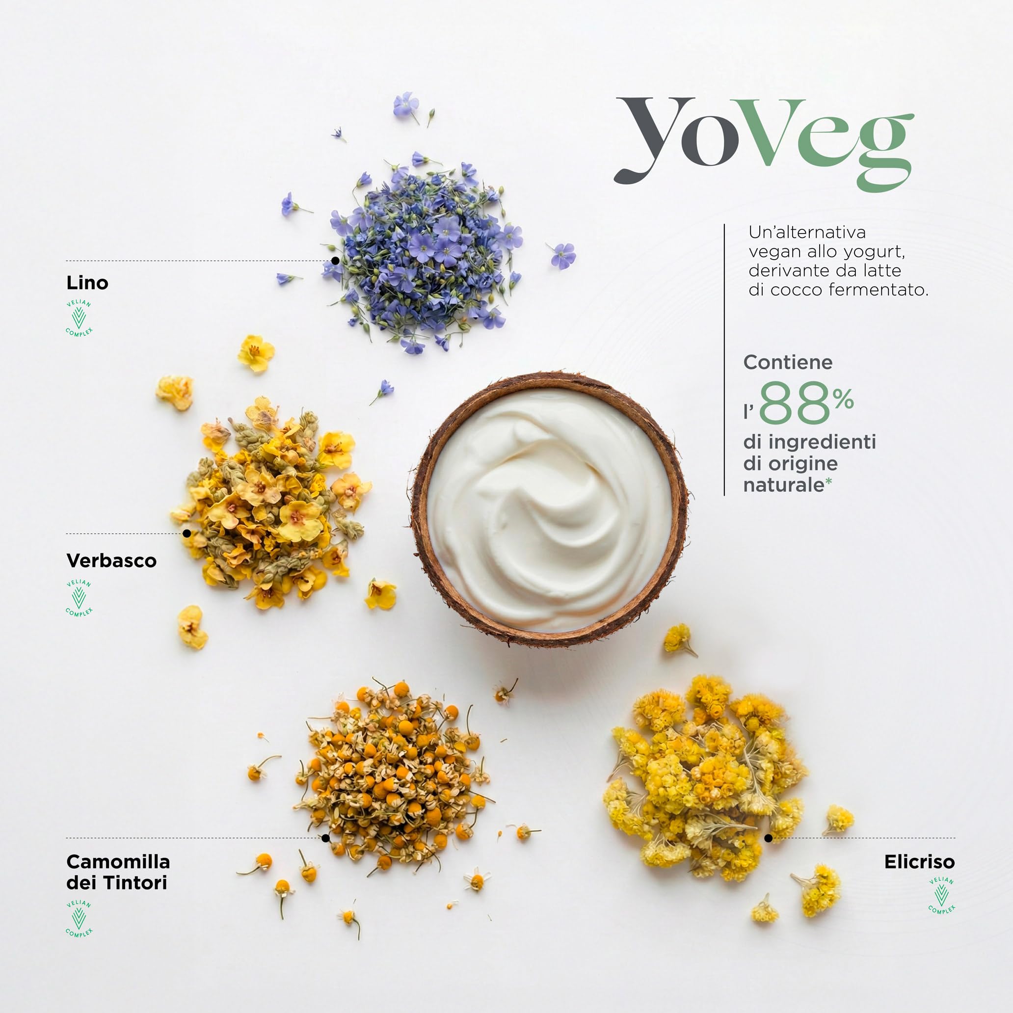 Kemon Yo Cond Pesca - Maschera Riflessante Professionale con Formula YoVeg e Velian Complex, Nutre e Illumina i Capelli in 3 Minuti, 88% Ingredienti Naturali, 200 ml