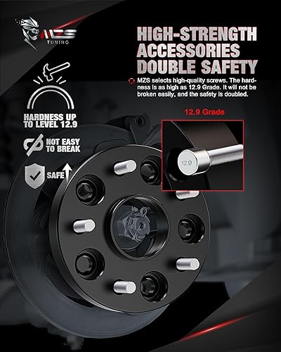Miniatura 3 de MZS Espaciadores de ruedas 12 pulgada de grosor de 0197 x 5315in 0197 x 5500in 0236 x 5315in 0236 x 5500in apto para camionetas SUV de 5 6 lengüetas