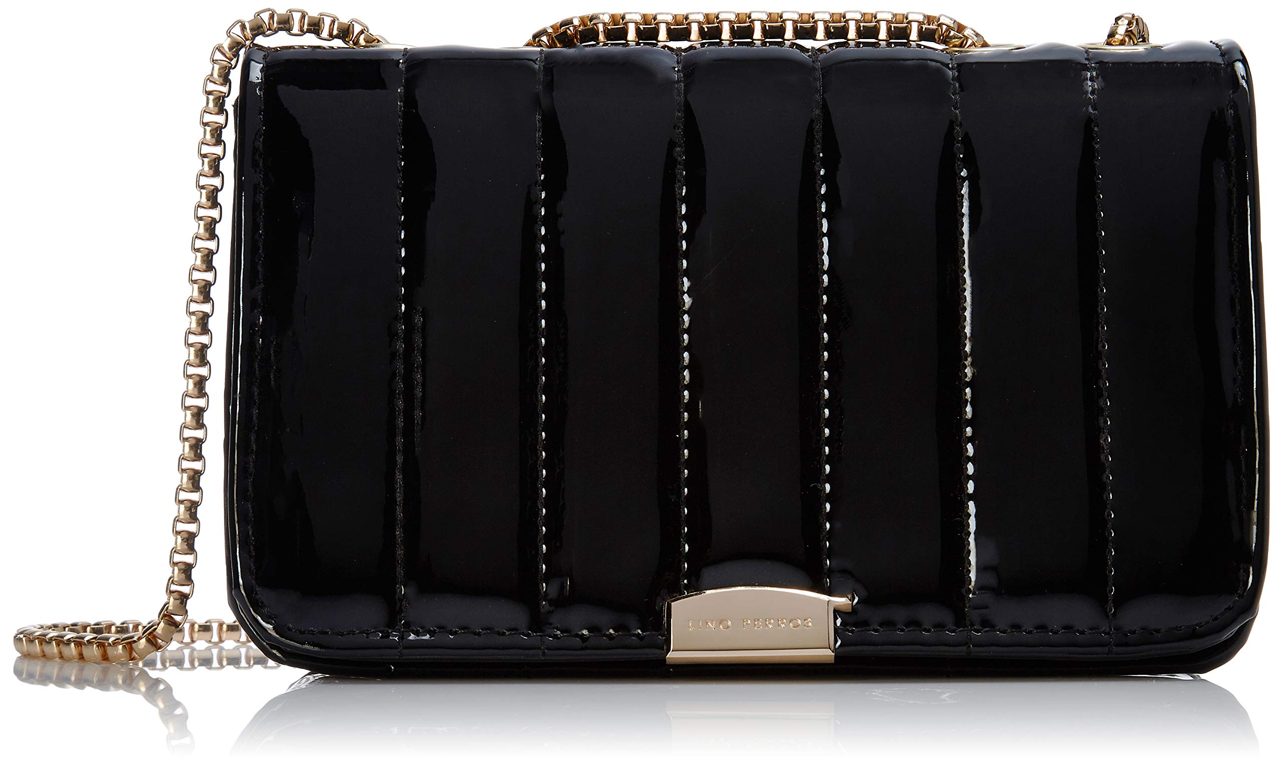 Lino Perros Black Faux Leather Handbag (Black) (B07MV4J58Z) Amazon Price History, Amazon Price Tracker