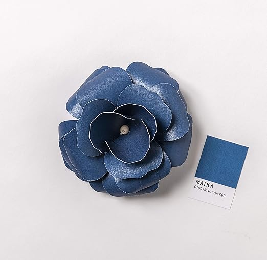 Amazon Ep 舞花 Maika 全12色 08 Indigo Blue インディゴブルー C100 M40 Y0 K60 ペーパーフラワー ペーパークラフト 手作り キット 工作 日本製 アロマディフューザー インテリア プレゼント ペーパーアート 通販