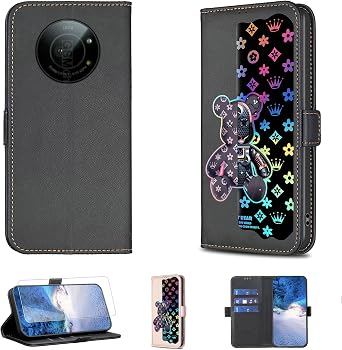 jioeuinly Case Compatible for Sharp Leica Leitz Phone 1 5g Phone Case Flip Stand Cover [with Tempered Glass Screen Protector] JXX-Black