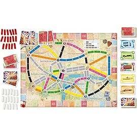 Asmodee Ticket to Ride London Board Game - Train Route-Building Strategy Game, Fun Family Game for Kids & Adults, Ages 8+, 2-4 Players, 10-15 Minute Playtime
