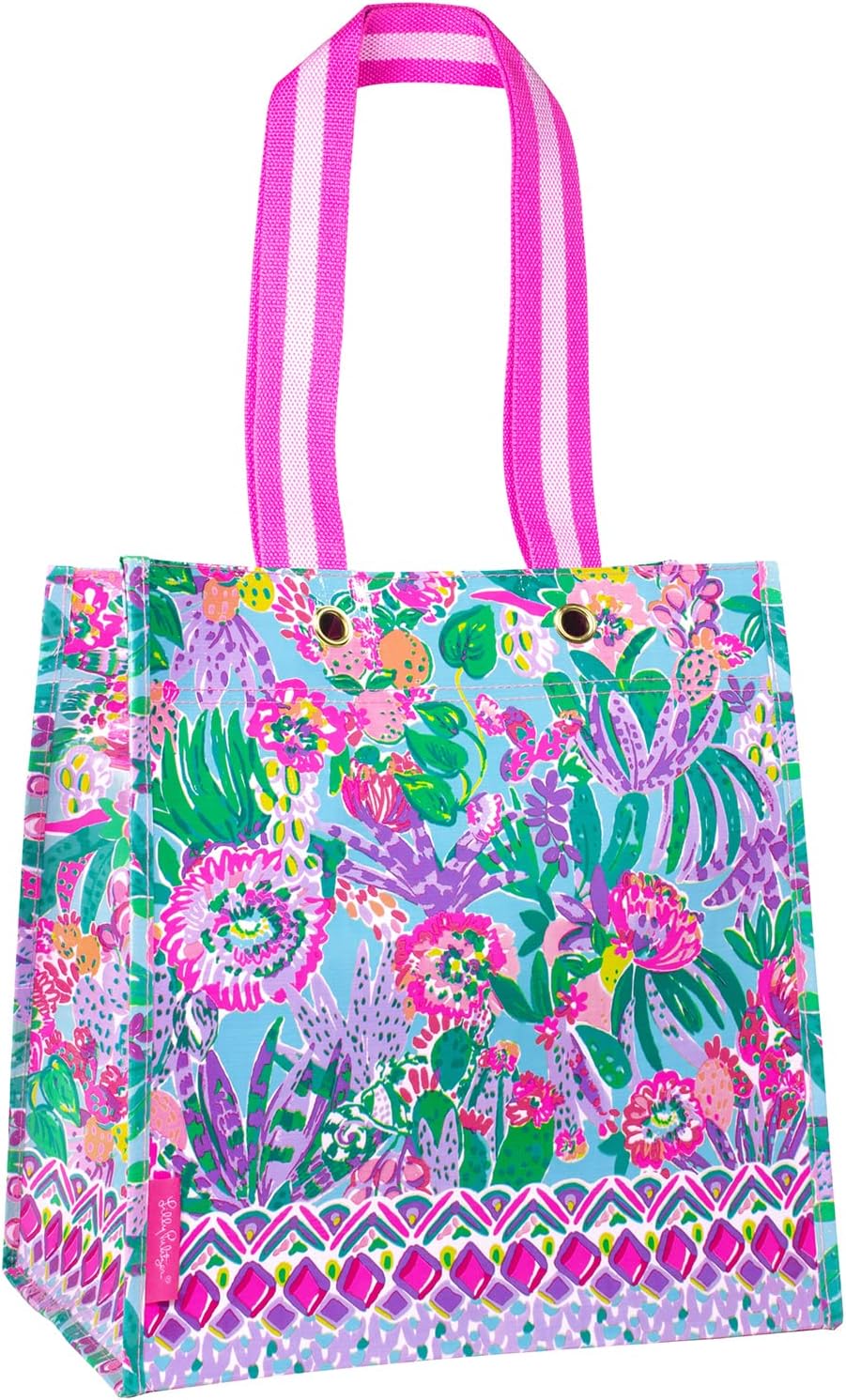 Lilly Pulitzer Market Shopper Bag, Reusable Grocery Tote, Shoulder Bag for Produce or Travel | for Produce, for Travel