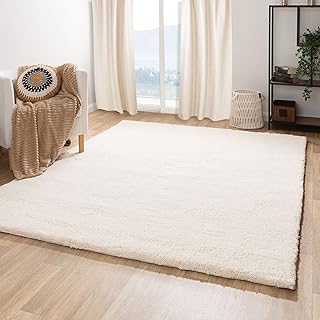 Steffensmeier Berber Teppich Natur aus 100% Schurwolle Rabat 15/15 Simple Wollweiss in 27 Größen, Größe: 70x140 cm
