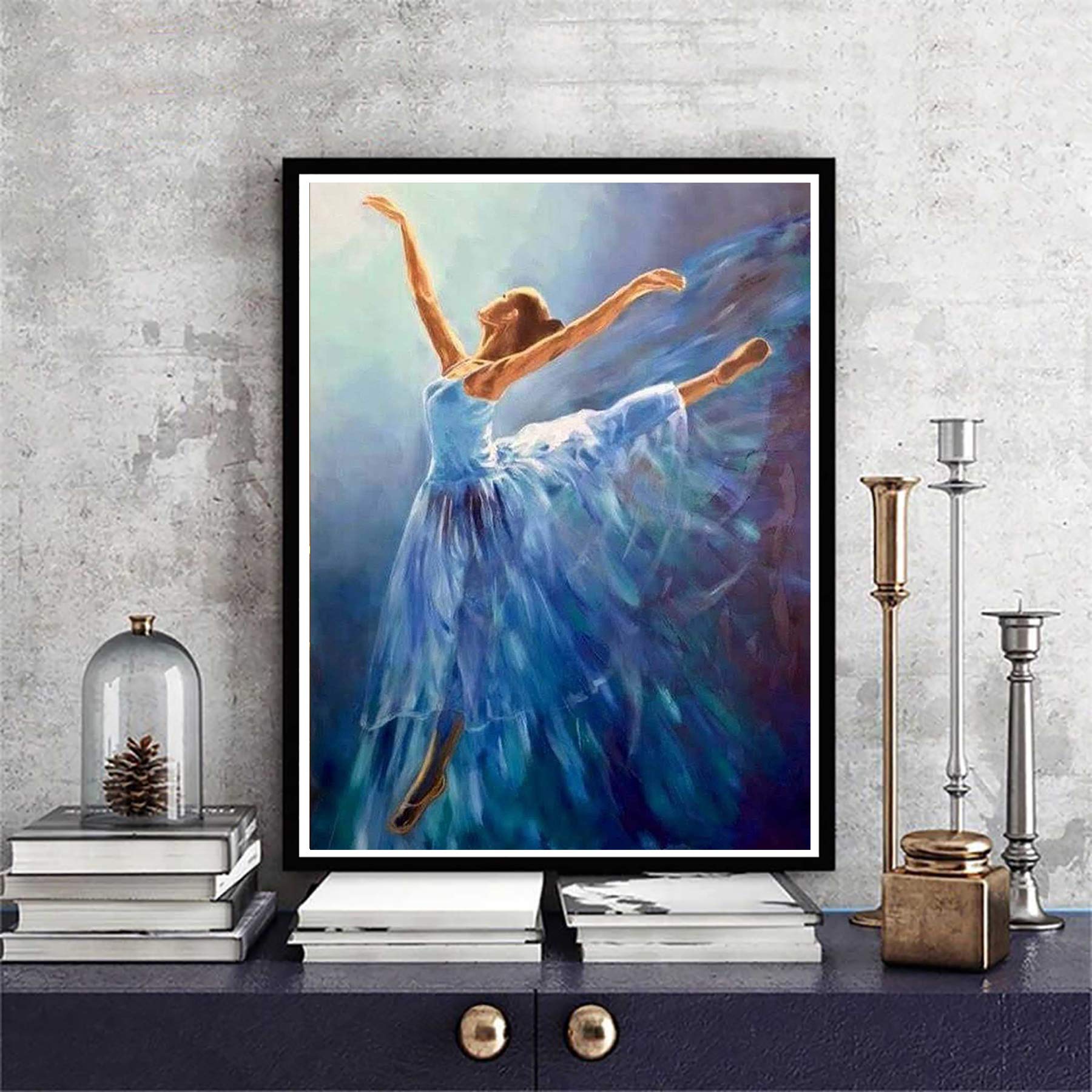 Kit Peinture Par Numéros – Danseuse Espagnole Passionnée – Toile, Pinceaux Et Peintures Acryliques – Déco Murale DIY
