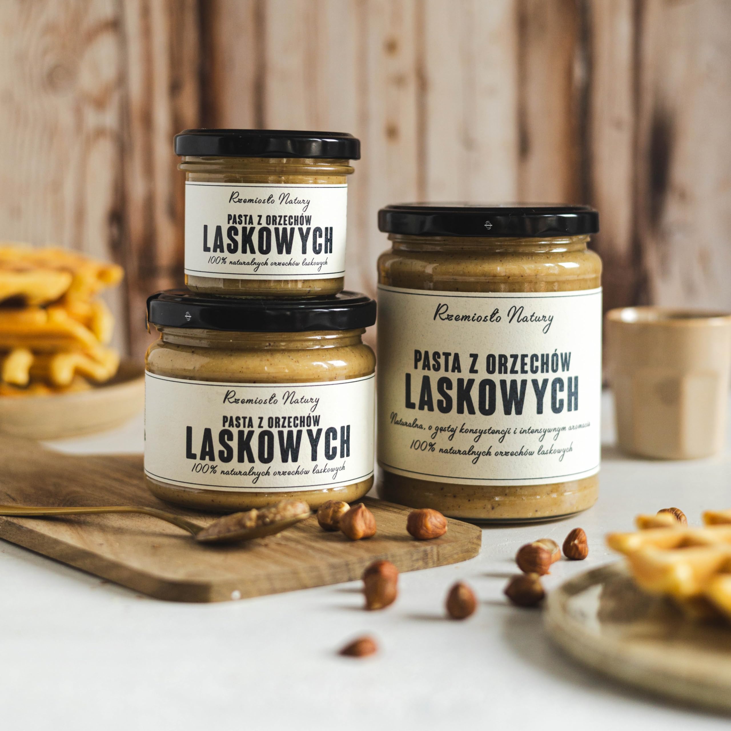 RZEMIOSŁO NATURY - PASTA Z ORZECHÓW LASKOWYCH 100% ORZECHÓW 100g