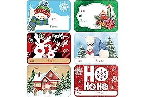 80-Count Jumbo Christmas Gift Tags