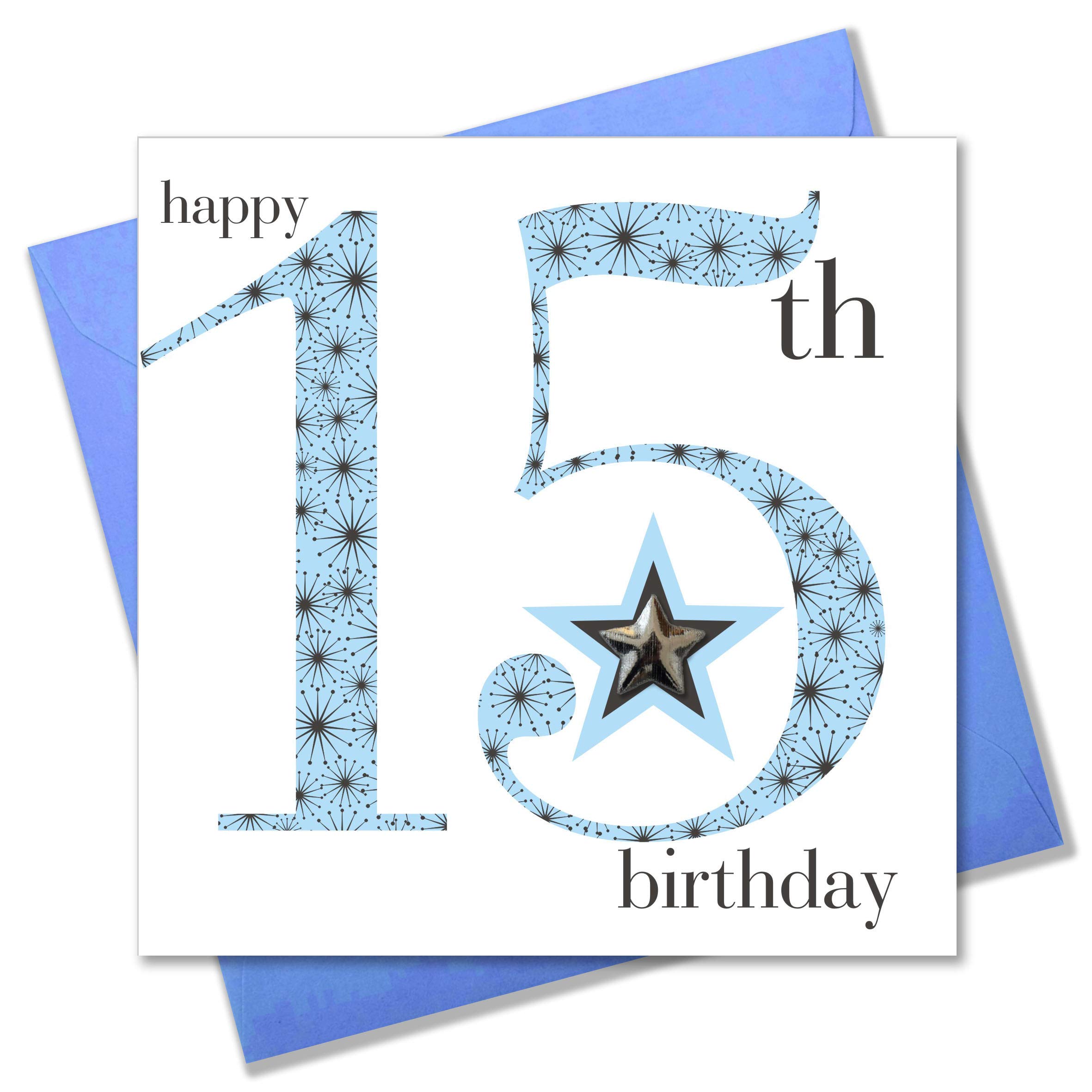 Claire Giles Ages Age 15 Boy Birthday Card, AGE15B