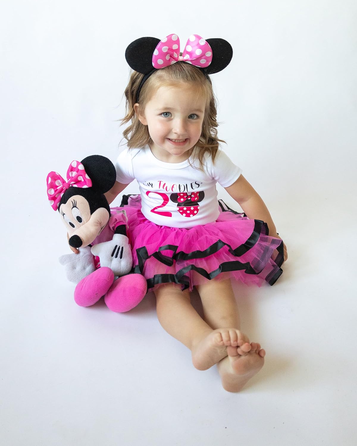 Luke and Lulu Birthday Girl Shirt – 2nd Birthday Outfit Girl – Toddler & Kids 2 Year Old Outfit – Cute Ears & Bow Design