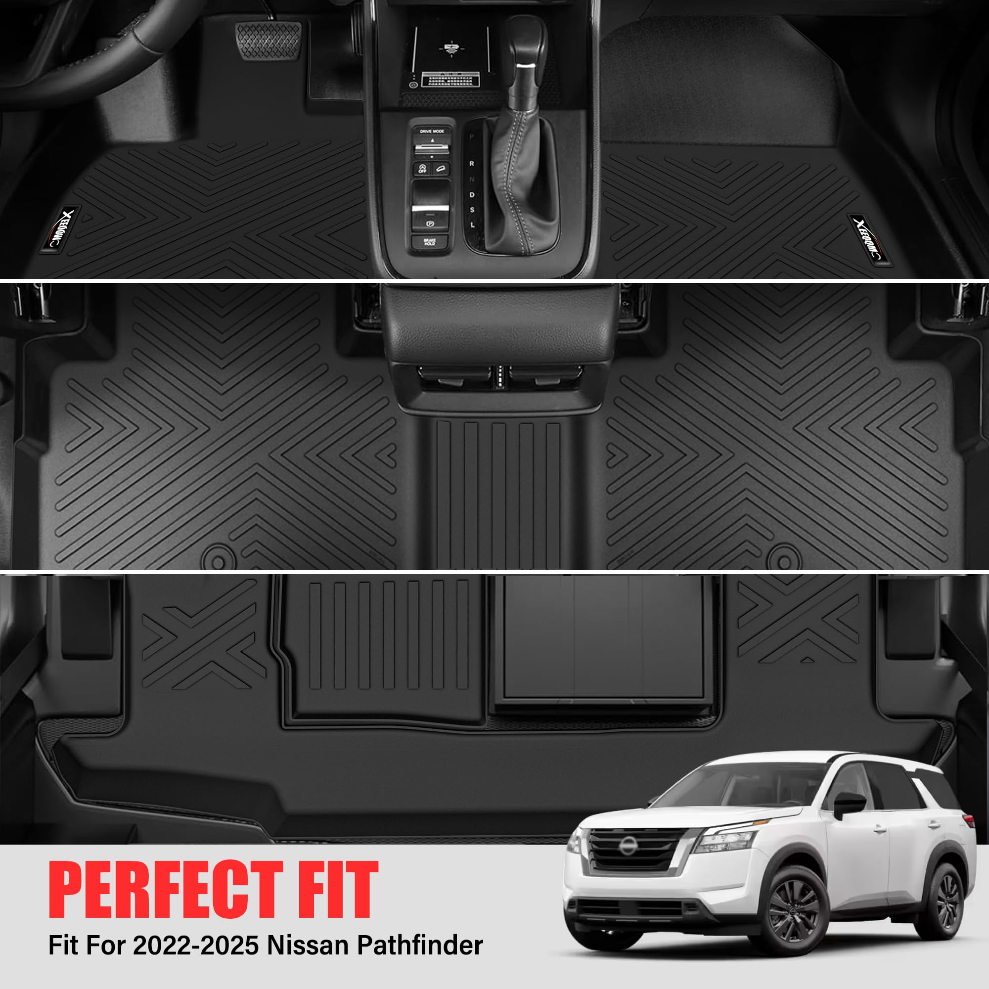 Compatible Con Nissan Pathfinder 2022-2025, Consola Central Central De Cuero Sintético, Cubierta Para Reposabrazos, Almohadilla Protectora Personalizada, Antiarañazos, Color Negro KBH - España