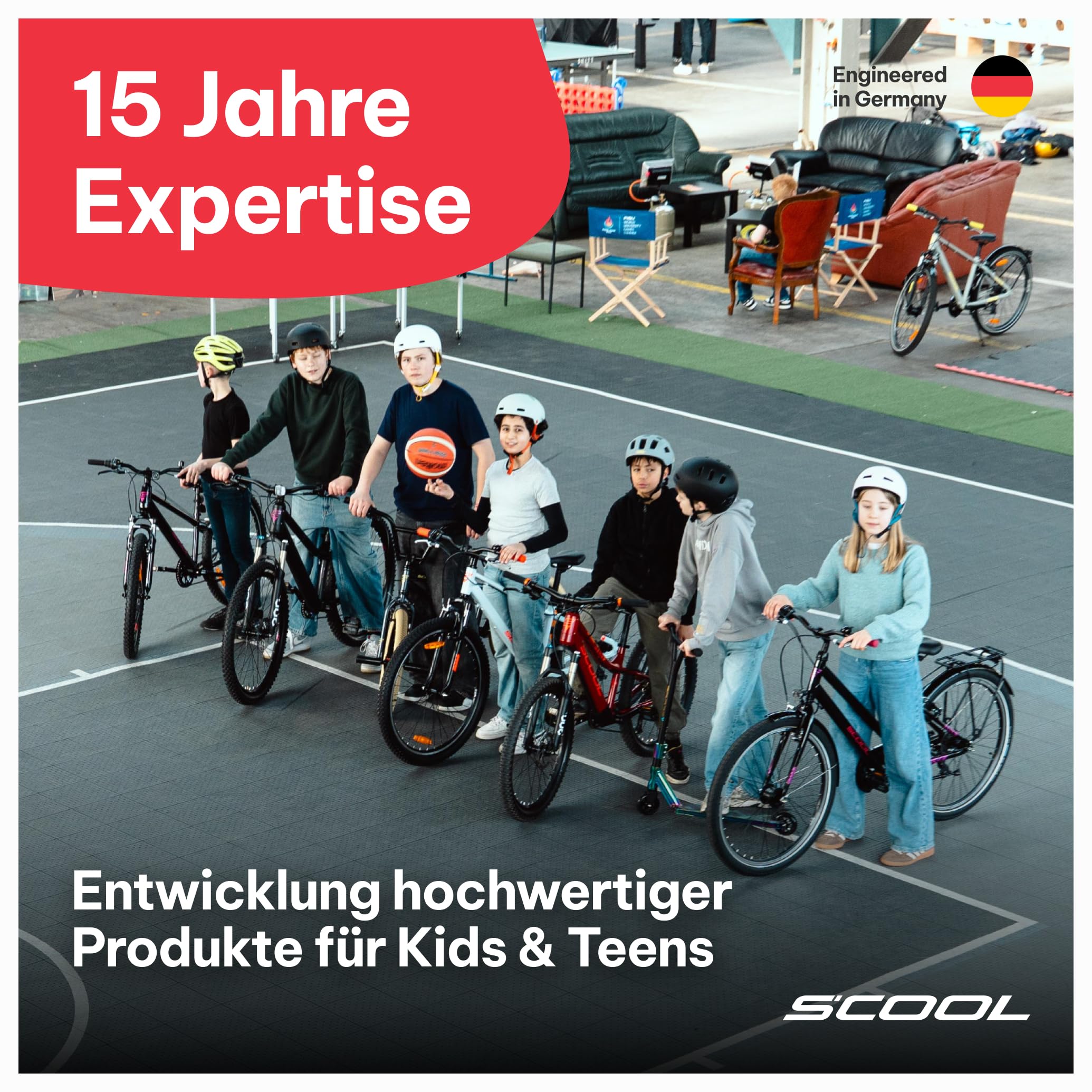 S’COOL Kinderfahrrad 20, 24, 26 Zoll, 6-Gang Kettenschaltung, Xroc, Körpergröße 115–165 cm, 6–14 Jahre, Gelände & Freizeit, für Jungen & Mädchen