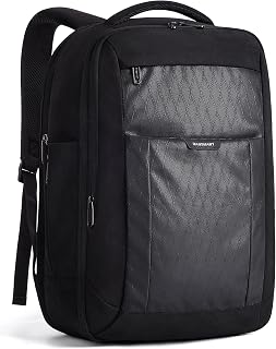 Travel Backpack for Men, Carry On Backpack Flight Approved for Weekend Trip, Women/Mens 17.3 inch Laptop Backpack for Work Travel Commuter with Water-resistant, Black