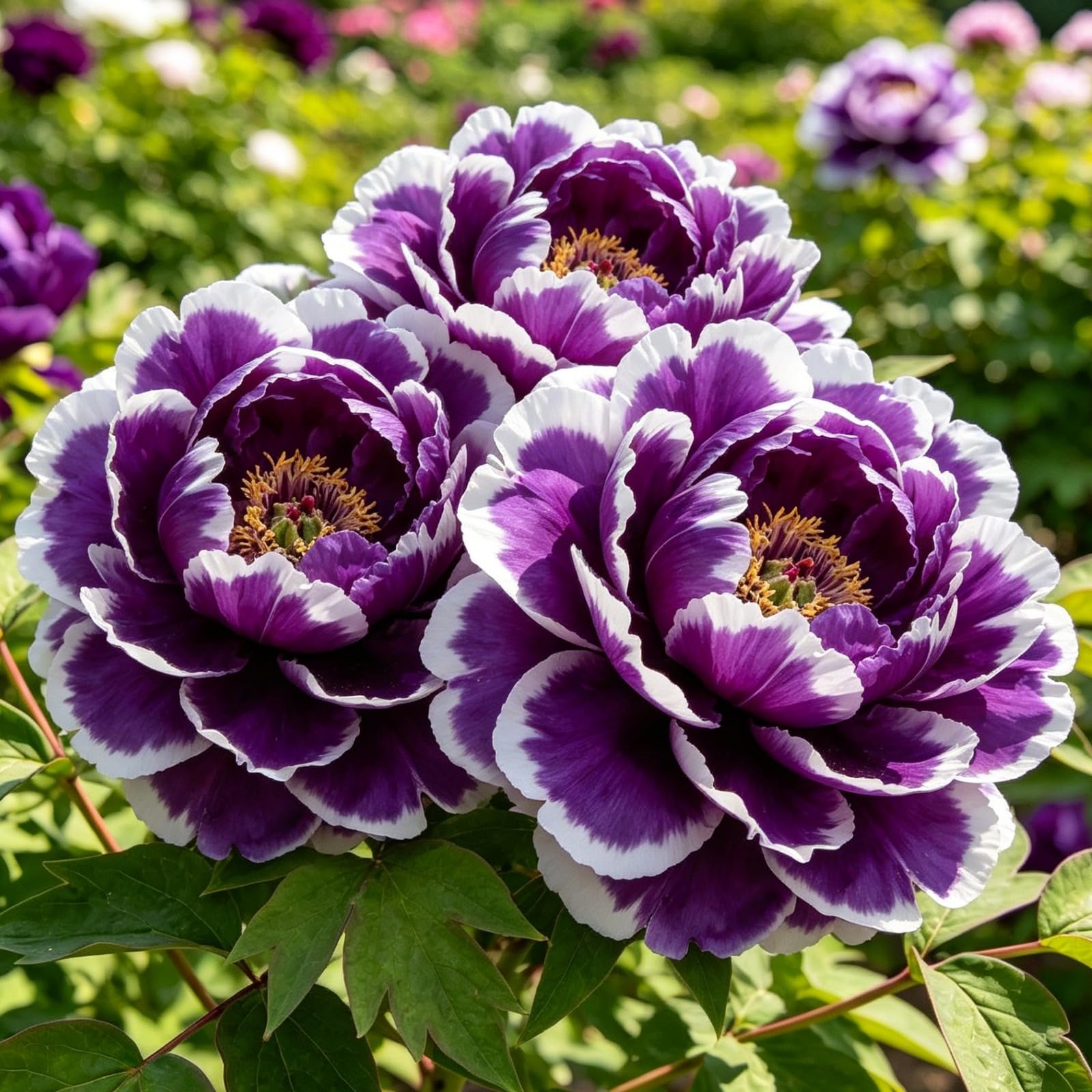 Peonia - Resistenti Perenne, Decorazione naturale per il giardino, Facile da curare, Ideale per giardini all’aperto-4Rizomi-I