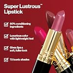 REVLON Lipstick, Super Lustrous Lipstick, Creamy Formula For Soft, Fuller-Looking Lips, Moisturized Feel, 755 Bare It All, 0.15 oz