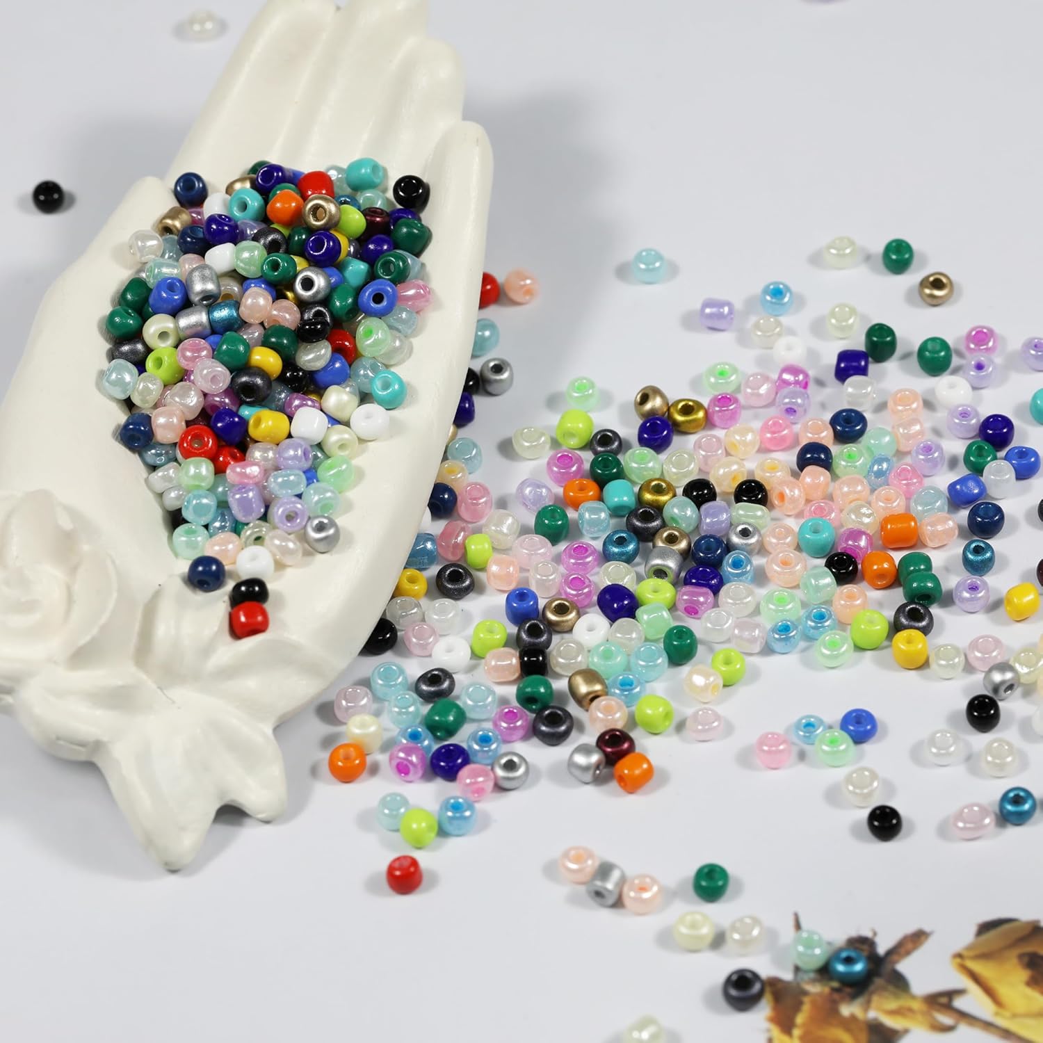 Size 4mm Seed Beads About 8000pcs 48 Colors 6/0 Glass Seed Beads for Making Jewelry Bracelet Necklace - Image 4