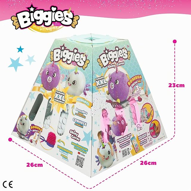 Foto 6 de 7 de COLORBABY Biggies, Ajolote Brillante Peluche Gigante, Incluye hinchador de pie, Juguetes Sorpresa