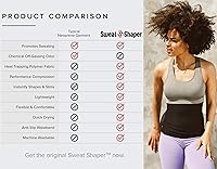 Vista 4 de Sweat Shaper – Cinturón de sauna para reducción de cintura para mujer, entrenador de cintura sin neopreno