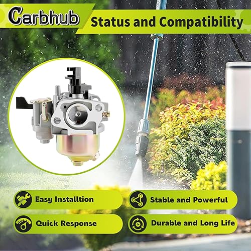 Miniatura 2 de Carbhub Carburador para Honda GX160 5.5HP GX200 6.5 HP Engine Harbor Freight Predator 212cc Homelite Lavadora a presión 179CC 180cc DJ165F 2700PSI