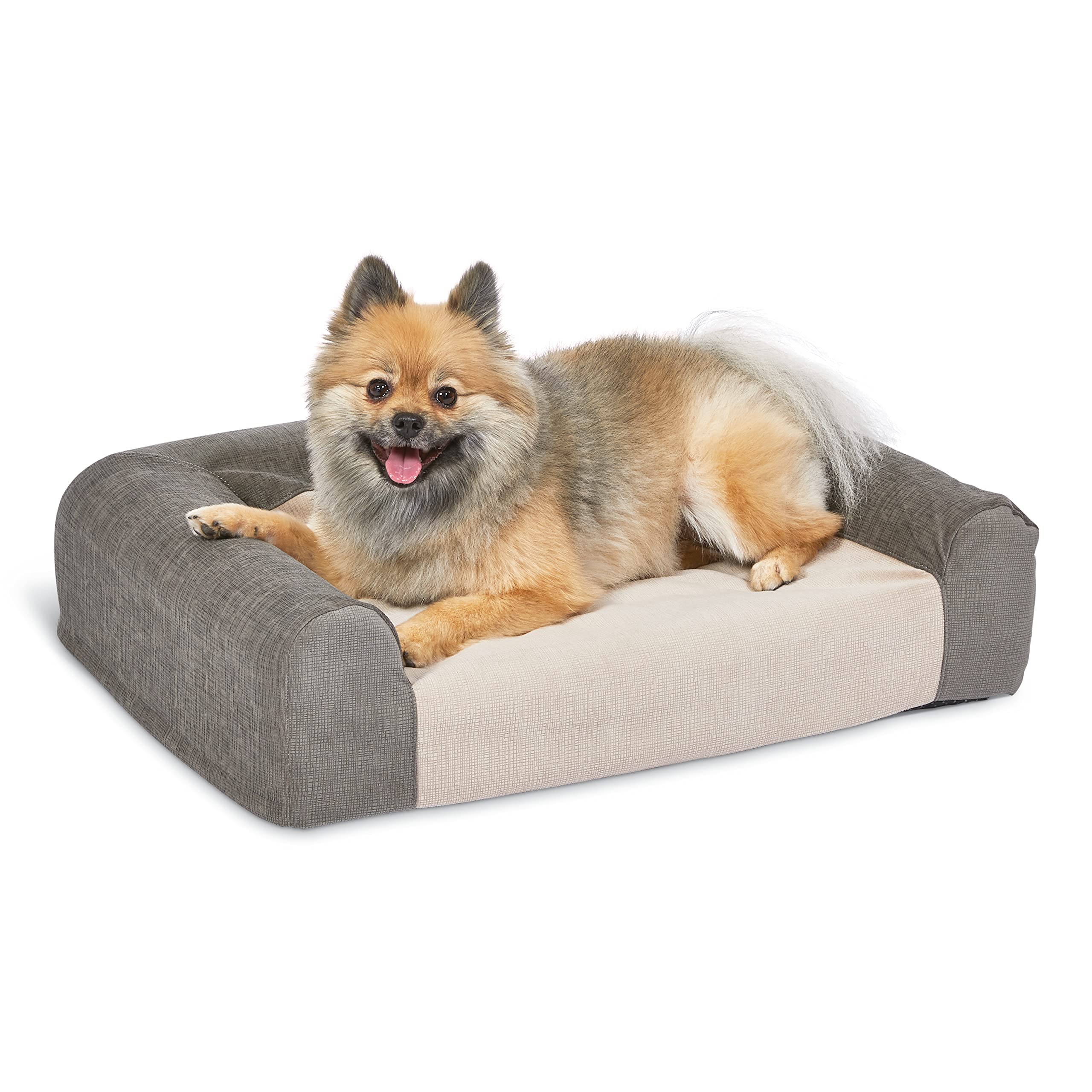 MidWest Homes for PetsSignature QuietTime Memory Foam Dog Sofa Bed, Small, Gray