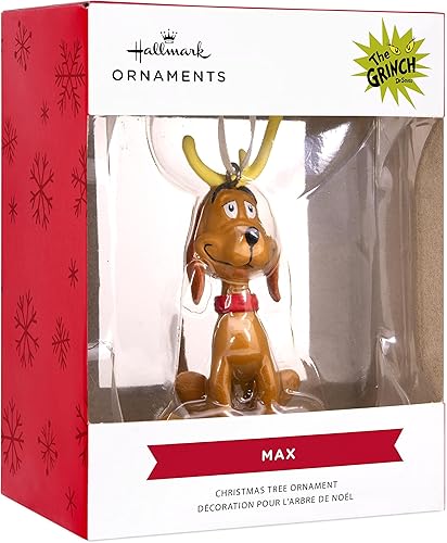 Miniatura 3 de Hallmark Dr. Seuss How The Grinch Stole Christmas! Max Adorno de Navidad, resina