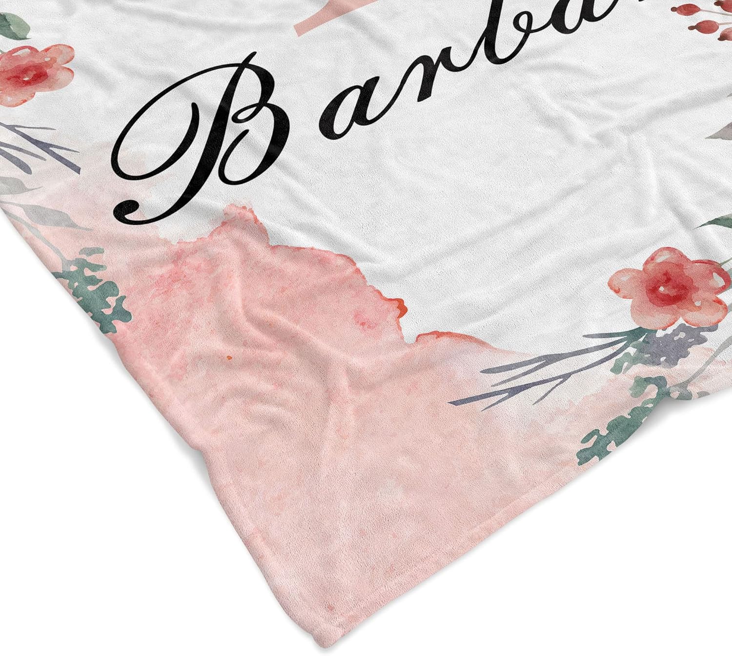 Personalized Blanket with Customized Name for Adults Kids Custom Baby Blanket with Name Customized Baby Girl Gifts for Birthday Christmas